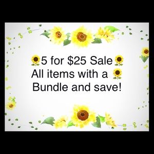 🌻 5 for $25 Sale 🌻